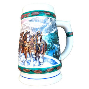 1993 Budweiser Holiday Stein Collection “Special Delivery” Anheuser-Busch Inc